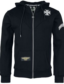 Kapuzenjacke - WCC OG Classic Panel Zip Hoodie - S bis 4XL - für Männer - Größe L - schwarz - Männer - male