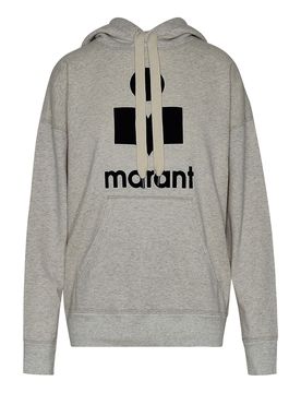 Felpa mansel in misto cotone grigia