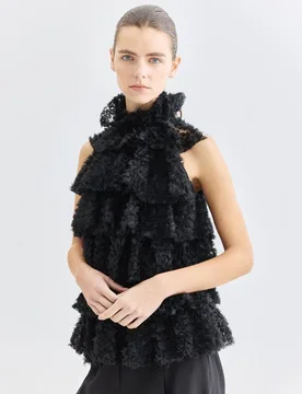 Top maya volantes Karl Studio - Karl Lagerfeld - FashionsVida