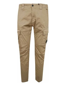 Pantaloni cargo in raso elasticizzato