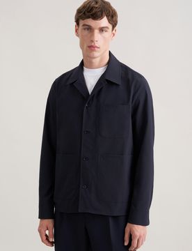 Regular Jacke Uni Blau XL
