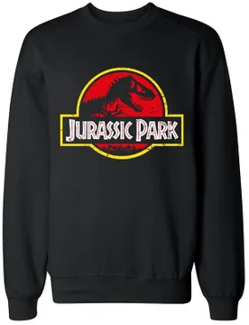 Sweatshirt - Logo - M bis XXL - für Männer - Größe XXL - schwarz - Lizenzierter Fanartikel - Männer - male - Jurassic Park - FashionsVida