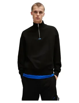 Hugo Sweat à Demi-zip Neeler 10249110 Blue Black S