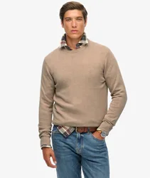 Superdry Herren Essentials Baumwollpullover Beige - Größe: L