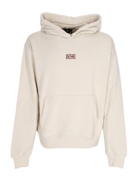 Felpa Leggera Cappuccio Uomo 3d Box Logo Hoodie Beige
