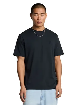 Maglietta A Maniche Corte Superfine Dark Navy S - Lyle & Scott - FashionsVida