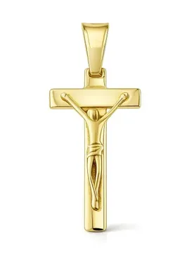 Ciondolo Croce Uomo Oro Giallo GL102476