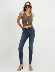 Sculpting Skinny Jeans Dark Blue female