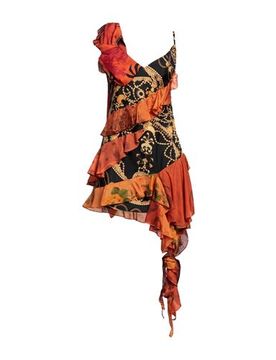 Minivestido Mujer Naranja 34,36,38,40 Mujer