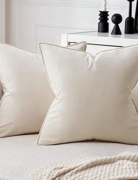 Piezas de fundas de almohada de unicolor estilo nórdico con flecos (sin incluir relleno de almohada), fundas de cojín cuadradas, decoración del hog - Shein - FashionsVida