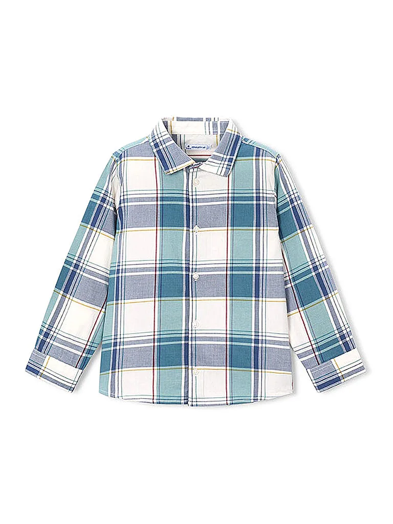 Camicia da ragazzo verde chiaro 128 - Mayoral - FashionsVida
