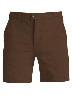 Pantaloncini uomo - sebastian linen 18 brown - marrone