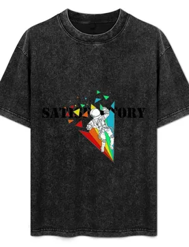 SATISFACTORY Rainbow Black T-Shirt Casual Basic Short Sleeve T-Shirt - Aliexpress - FashionsVida