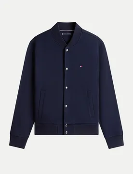 ESSENTIAL TERRY BOMBER JACKET Blau L - Tommy hilfiger - FashionsVida