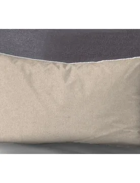 Melange-Flanell Kopfkissenbezug MELANGE UNI kitt, 40x60 cm - Biberna - FashionsVida