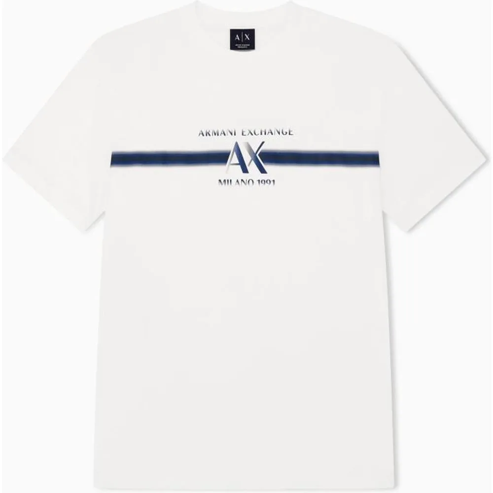 Camiseta de hombre manga corta con logo frontal - Armani Exchange - FashionsVida
