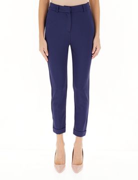 Pantalone con risvolto BLU 44