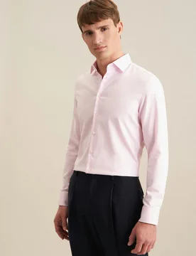 X-Slim Business Hemd Uni Rosa/Pink 41 - Seidensticker - FashionsVida