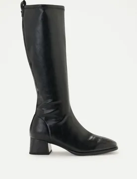 Bota tacón, elástica tacón medio - Latouche - FashionsVida