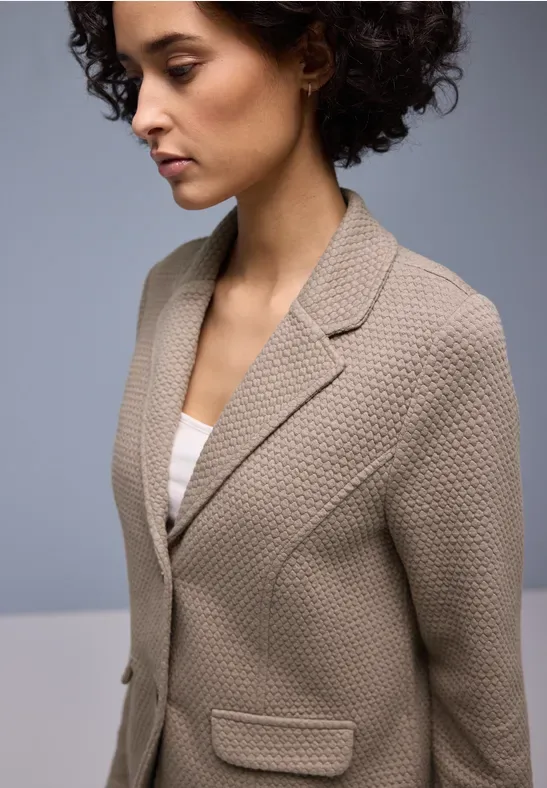 Strukturblazer female Braun - Street One - FashionsVida