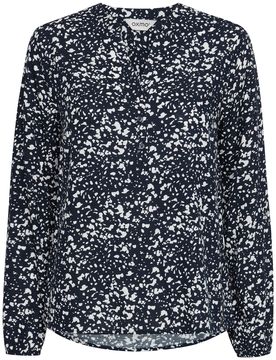 Oxmo Blusa 'Elvy' negro / blanco