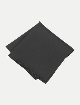 Einstecktuch Uni Schwarz