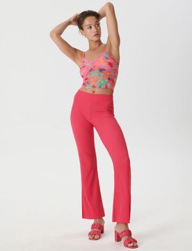 Sinsay - Crop top floreale - rosa