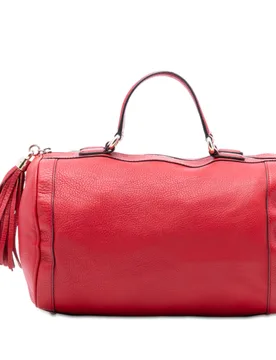 Medium Pebbled Calfskin Soho Boston Bag - Gucci - FashionsVida