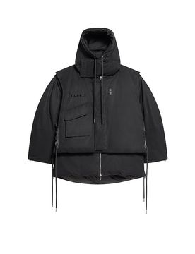 Daunenparka ARCTIC LAYERED JACKET schwarz L herren