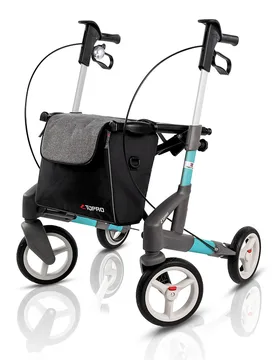 Rollator Troja 5G S, faltbar, höhenverstellbar tuerkis - Topro - FashionsVida