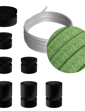 Cables Kit D´éclairage Linear Filé System Cx08 5 M 7 Unités Black / Bronte One Size