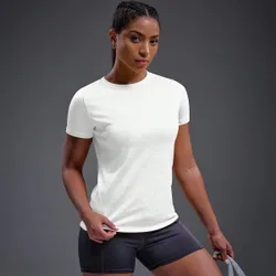 Camiseta deportiva casual de cuello redondo con estampado de eslogan para mujeres