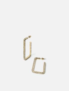 Liana grandes boucles d'oreilles avec strass
