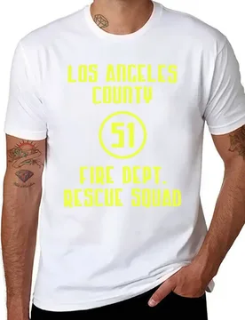 Los Angeles County Fire Dept. Rescue Squad 51 T-Shirt funny t shirts dark humor T-Shirt - Aliexpress - FashionsVida