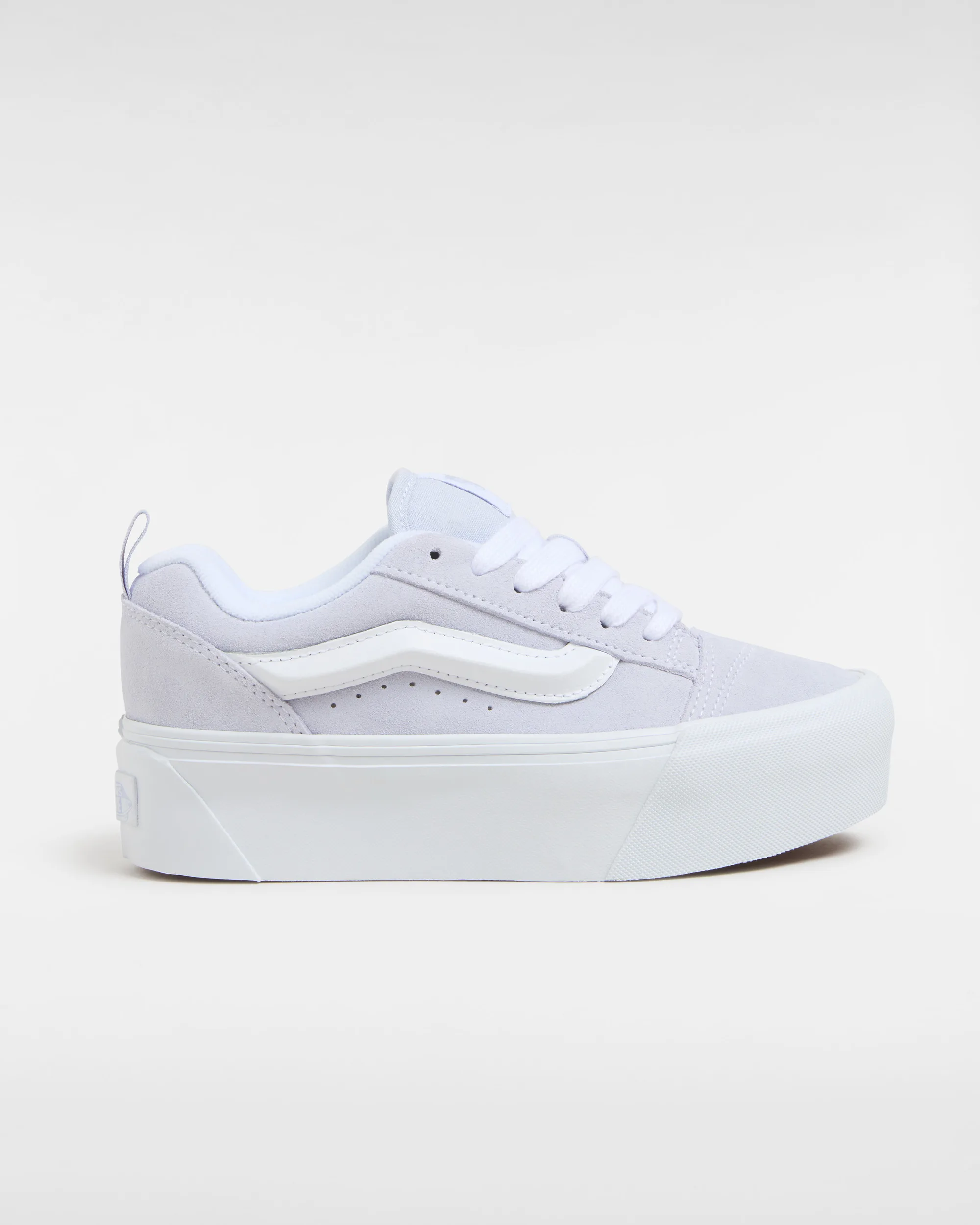 Unisex Knu Stack Sneakers - Violet Textile - Size Uk 3.5 - Vans - FashionsVida