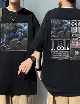 Rapper J Cole 2014 Forest Hills Drive Graphic Print T Shirt Men's Hip Hop Streetwear Oversized Short Sleeve T-shirts Men Tshirt - Aliexpress - FashionsVida