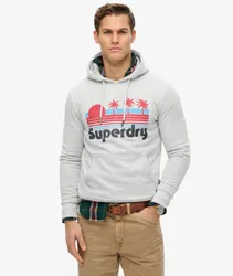 Superdry Men's Vintage Great Outdoors Hoodie Hellgrau - Größe: Xxl