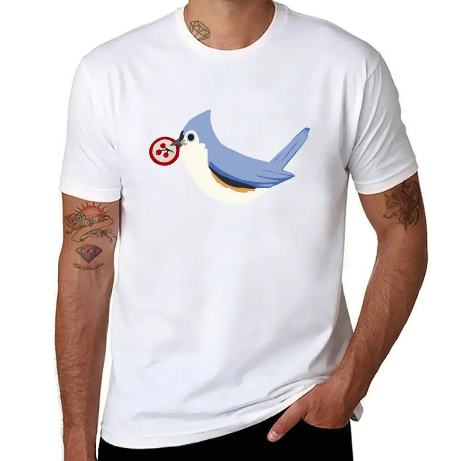 Wingspan Tufted Titmouse T-Shirt Fashion Pattern Printed Tee Shirt - Aliexpress - FashionsVida