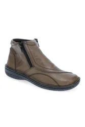 Women's Leather Ankle Boots in Olive Size: 6 - Olive - Size: 6