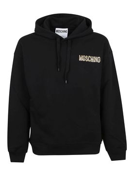 Moschino Felpa con logo gommato