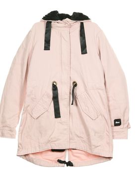 Giaccone Lungo Donna Parka Pink