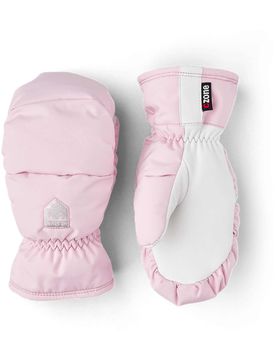 Ski-Fäustlinge aus Leder und Primaloft Foss Jr. Mitt Pink aus Leder Kindergröße 6 Rosa