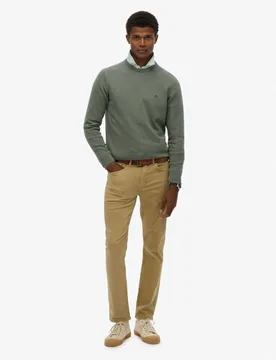 Regular Fit Cotton Rich Chinos Brown male - Superdry & Co - FashionsVida