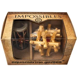 Pack 2 rompecabezas Games de madera y metal