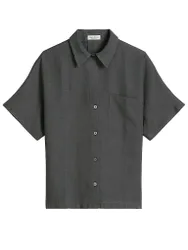 Marc O'Polo Blusa de lino gris 32