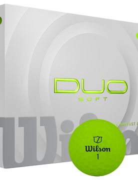 Golfbälle DUO Soft - 12er Pack, gruen