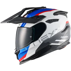 Casco Moto Adventure V.Traveler Quest Bianco Blu taglia XL