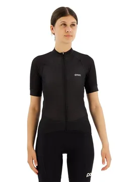 Maglia A Maniche Corte Essential Road Logo Uranium Black / Hydrogen White - Poc - FashionsVida