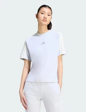 T-SHIRT KIT 3-STRIPES XS Light Grey Heather / Off White - Adidas - FashionsVida