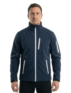 Softshell Jacket Blue M Men - Vercelli - FashionsVida